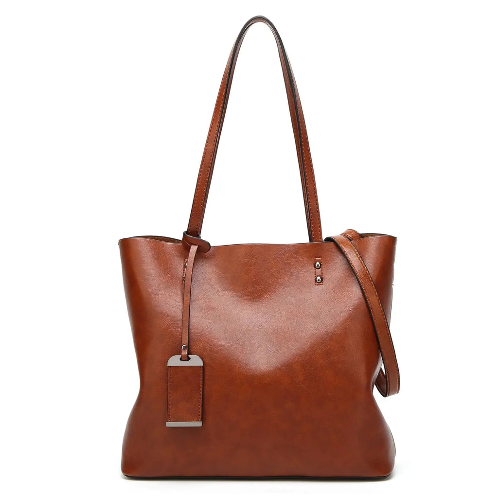 Sac cabas femme en similicuir, cinq coloris, 34 cm