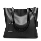 Sac cabas femme en similicuir, cinq coloris, 34 cm, noir