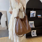 Sac cabas femme en similicuir à porter main ou en bandoulière