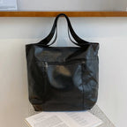 Sac cabas femme en similicuir à porter main ou en bandoulière