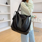 Sac cabas femme en similicuir à porter main ou en bandoulière
