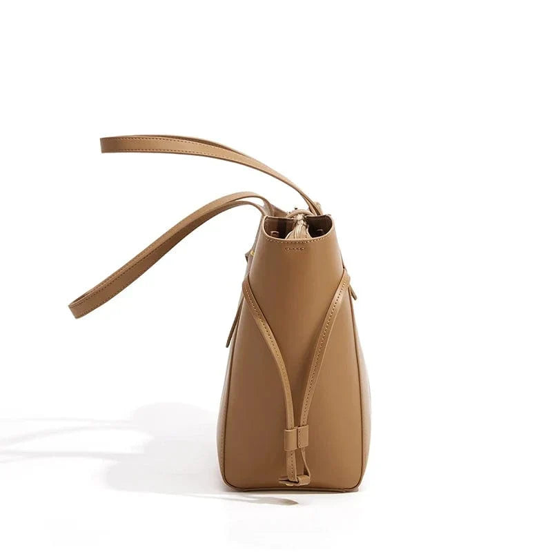 Sac fourre-tout femme en cuir, 38 x 28 cm, avec bandoulière