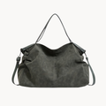 Grand sac cabas femme en cuir, format ordinateur, trois coloris, vert