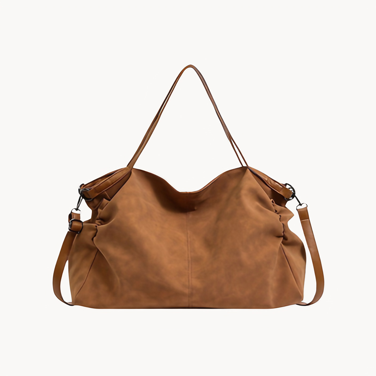 Grand sac cabas femme en cuir, format ordinateur, trois coloris, brun
