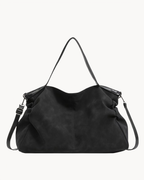 Grand sac cabas femme en cuir, format ordinateur, trois coloris, noir