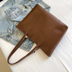 Sac cabas femme porté épaule, foulard décoratif inclus