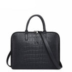 Sacoche ordinateur femme en similicuir, 14 ou 15 pouces, noir