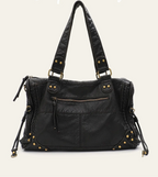Sac d'épaule femme pour ordinateur, poche avant zippée, 37 x 25 cm