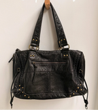 Sac d'épaule femme pour ordinateur, poche avant zippée, 37 x 25 cm