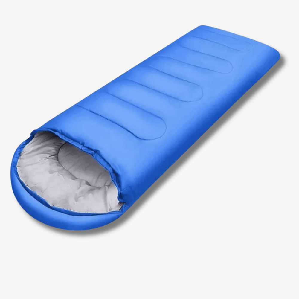 Sac de couchage léger 700 g pour le camping, 210 x 75 cm, bleu