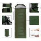 Sac de couchage léger 700 g pour le camping, 210 x 75 cm