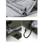 Sac de couchage isolé et compact pour le plein air, gris ou vert