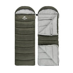 Sac de couchage isolé et compact pour le plein air, gris ou vert, vert