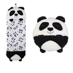 Sac de couchage enfant en peluche, trois longueurs, noir et blanc