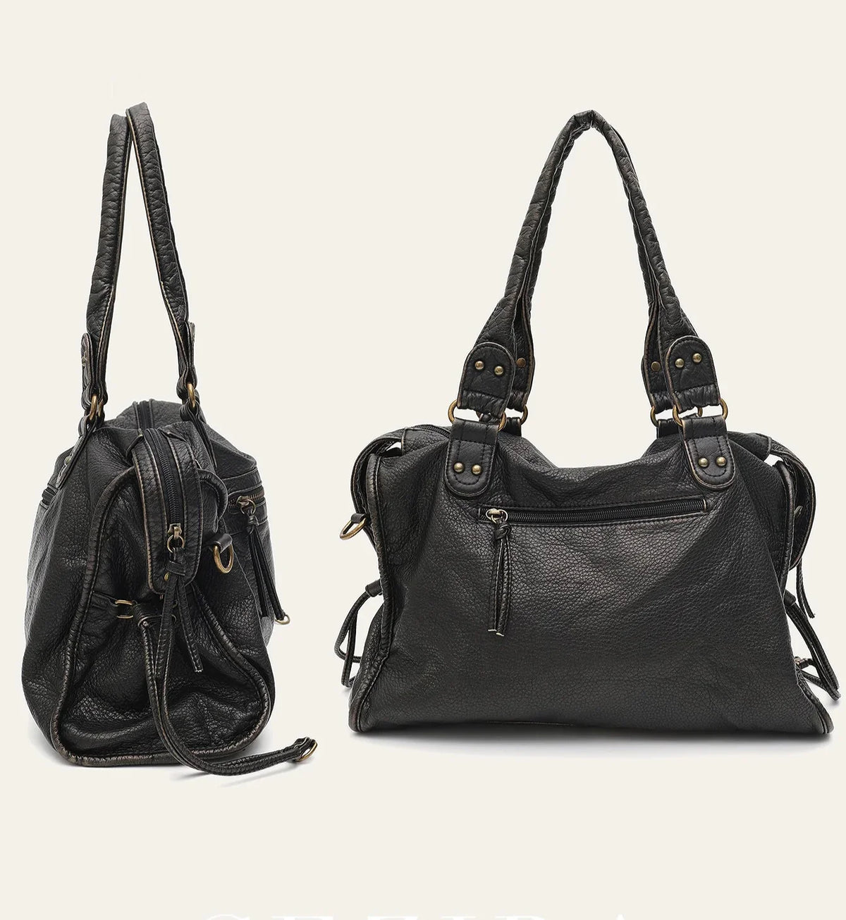 Grand sac de cours femme format A4, bandoulière amovible, 15 coloris