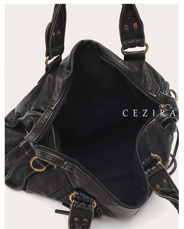 Grand sac de cours femme format A4, bandoulière amovible, 15 coloris