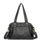 Sac de cours femme en similicuir, style vintage, 40 x 29 cm