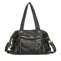 Sac de cours femme en similicuir, style vintage, 40 x 29 cm, bronze