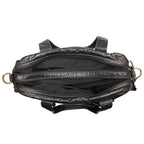 Sac de cours femme en similicuir, style vintage, 40 x 29 cm