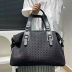 Sac de cours femme en nylon noir, bandoulière réglable et amovible