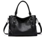 Sac de cours femme en similicuir, style rétro, deux coloris, noir