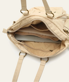 Sac de cours fille en similicuir vieilli, grandes anses