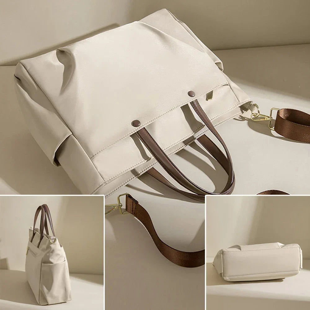 Sac de cours en nylon Oxford, bandoulière réglable, deux formats