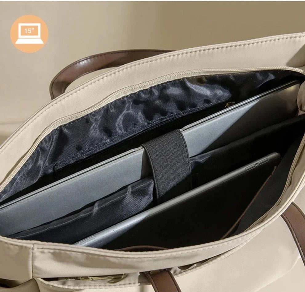 Sac de cours en nylon Oxford, bandoulière réglable, deux formats