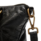 Sac de cours femme vintage en similicuir à détails tressés