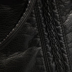 Sac hobo femme vintage en similicuir vieilli, bandoulière amovible
