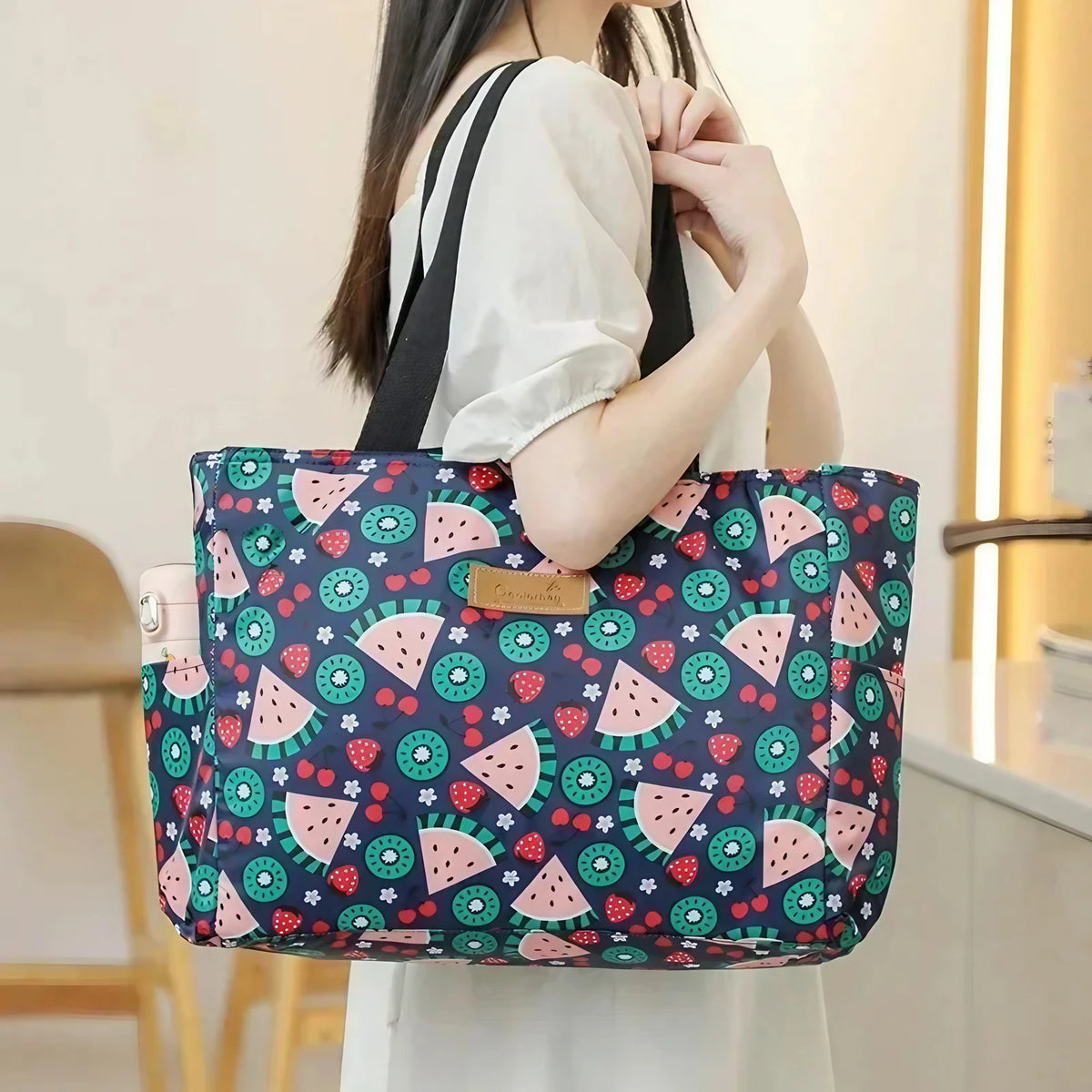 Sac de plage isotherme imprimé en tissu Oxford déperlant