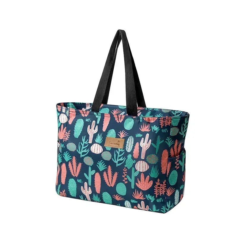 Sac de plage isotherme imprimé en tissu Oxford déperlant