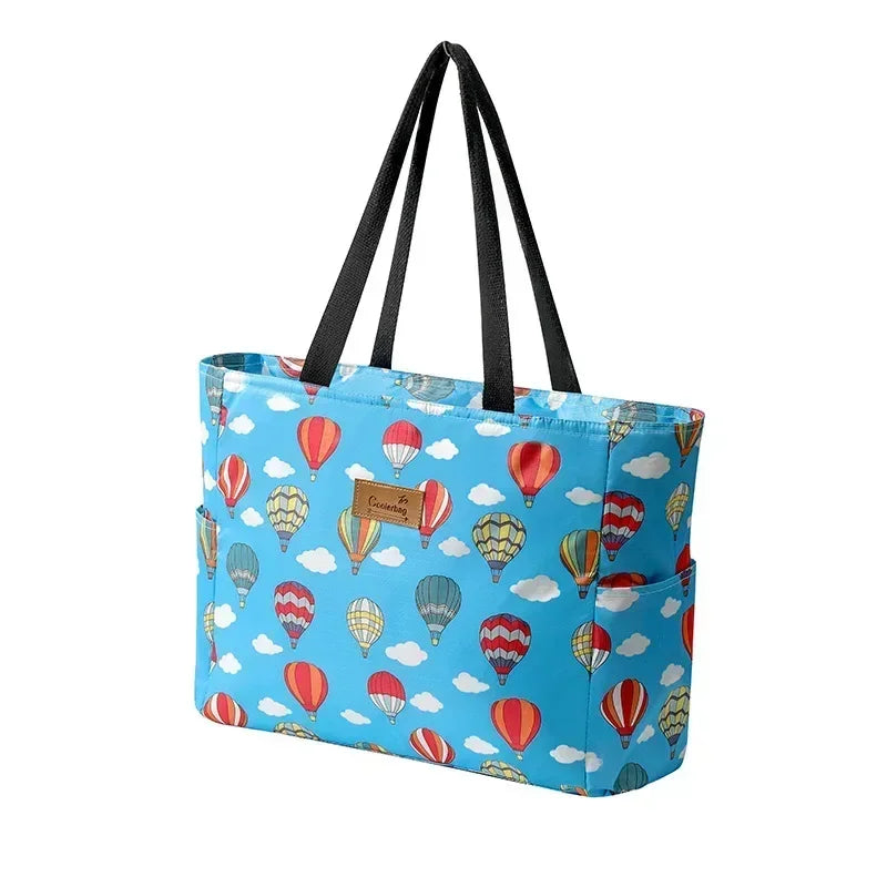 Sac de plage isotherme imprimé en tissu Oxford déperlant