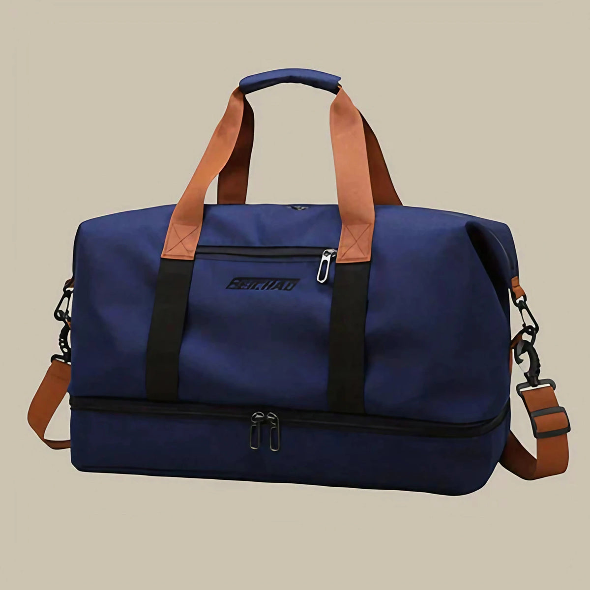 Sac de sport homme 35 à 45 L, compartiment à chaussures, bleu profond