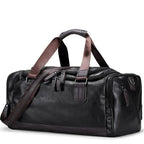 Sac de sport homme en similicuir végan, 55 cm