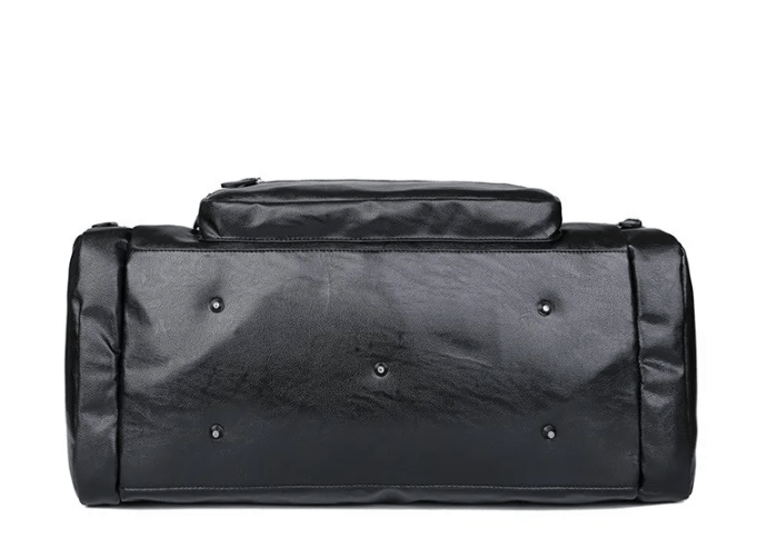 Sac de sport homme en similicuir végan, 55 cm