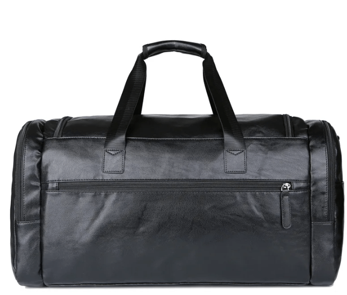 Sac de sport homme en similicuir végan, 55 cm