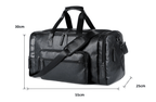 Sac de sport homme en similicuir végan, 55 cm