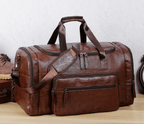 Sac de sport homme en similicuir végan, 55 cm