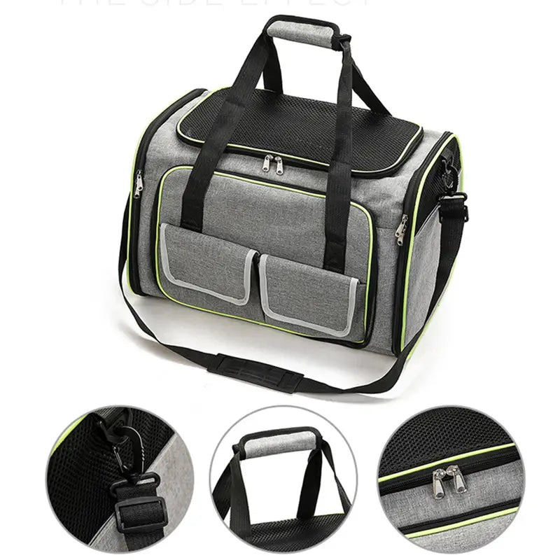 Sac de transport extensible pour chat ou petit chien, pliable