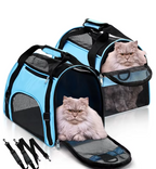 Sac de transport chien et chat pliable et aéré, trois tailles