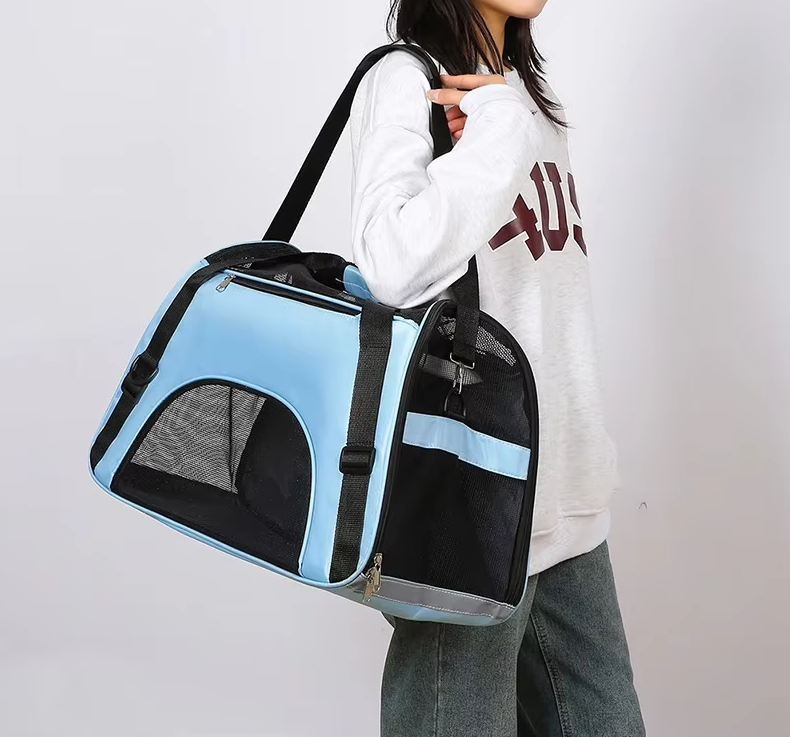 Sac de transport chien et chat pliable et aéré, trois tailles