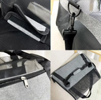 Sac de transport chien et chat pliable et aéré, trois tailles
