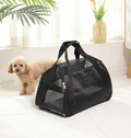 Sac de transport chien et chat pliable et aéré, trois tailles, noir