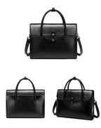 Sac de travail femme en cuir, ordinateur 14 pouces, aimanté