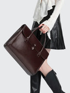 Sac de travail femme en cuir, ordinateur 14 pouces, aimanté
