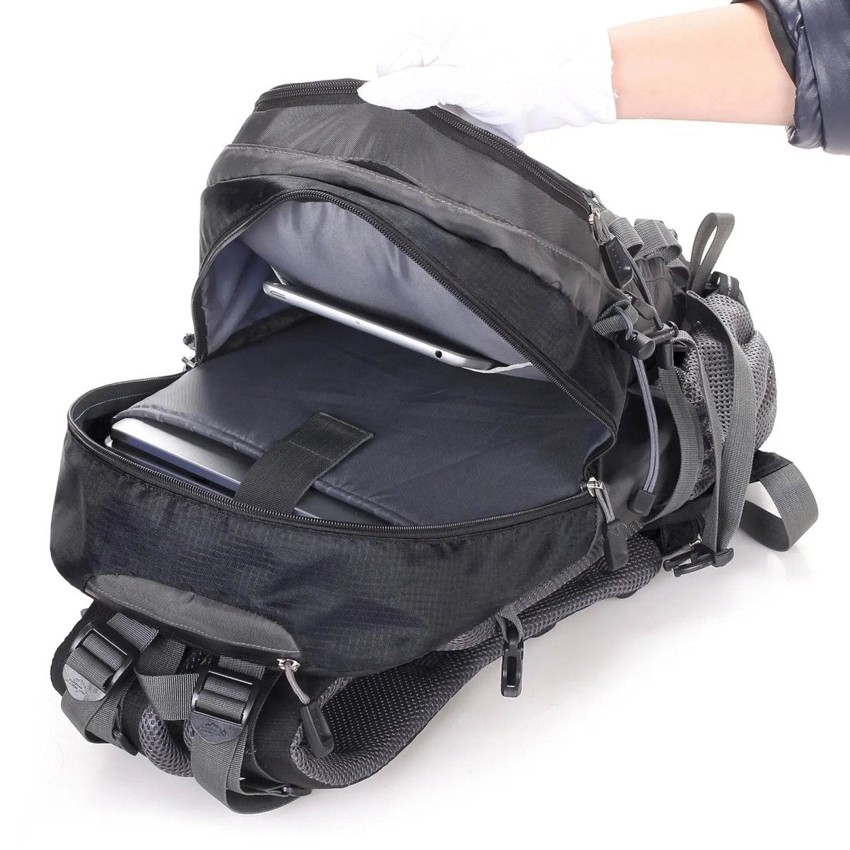 Sac à dos de randonnée 40 L à dos ventilé, 50 x 32 x 15 cm