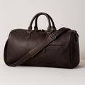 Sac de voyage homme en cuir marron, 50 x 24 x 26 cm, marron foncé