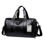 Sac de voyage femme en similicuir, 20 ou 30 litres, noir ou café, noir