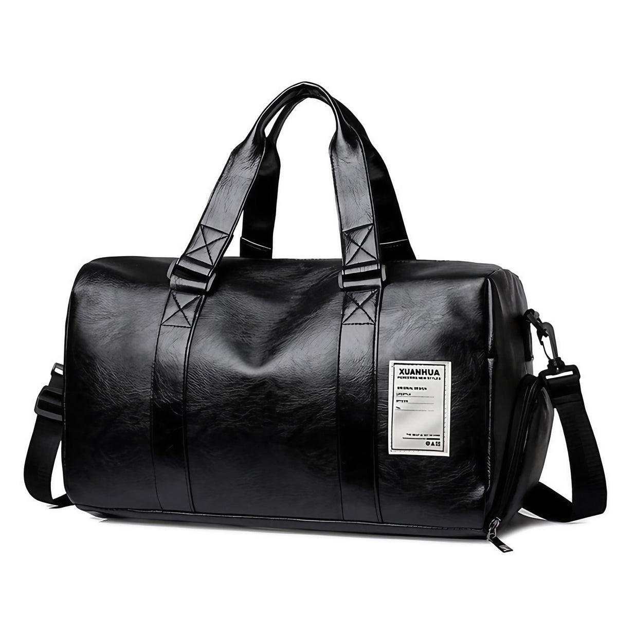 Sac de voyage femme en similicuir, 20 ou 30 litres, noir ou café, noir